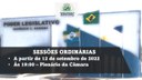 Convite para as Sessões Ordinárias do mês de setembro