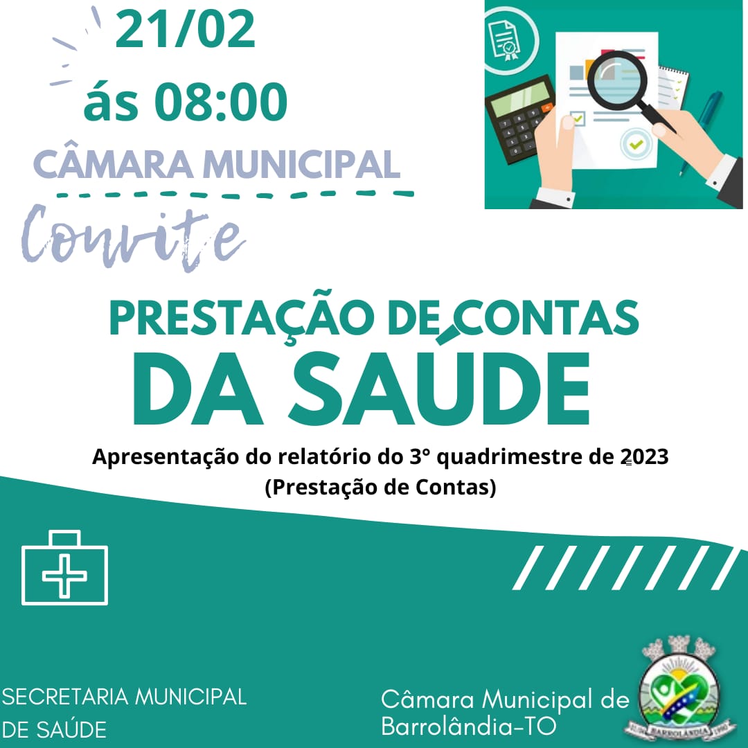 Prestação de Contas da Saúde em Barrolândia: Participe da Reunião na Câmara Municipal!